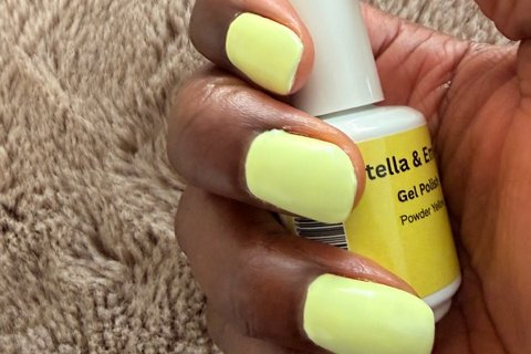 Gel Polish Powder Yellow