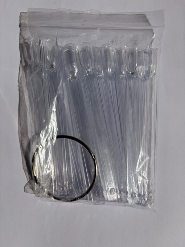 Square Display Nail Wheel – 50 pcs – Clear