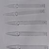 Stiletto Display Nail Wheel – 50 pcs – Clear