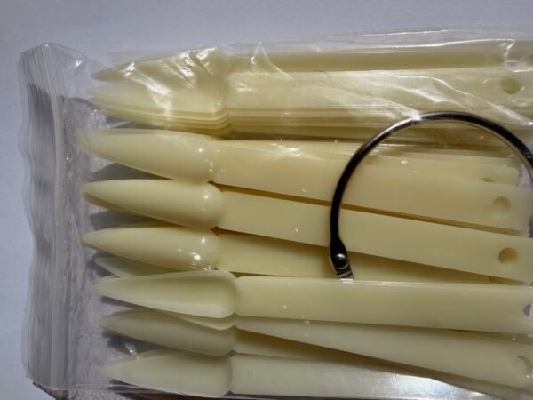 Stiletto Display Nail Wheel – 50 pcs – Natural