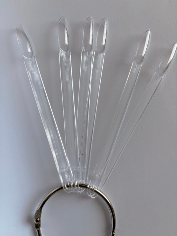 Round shape Clear Display Nails (50 pcs/Pack)